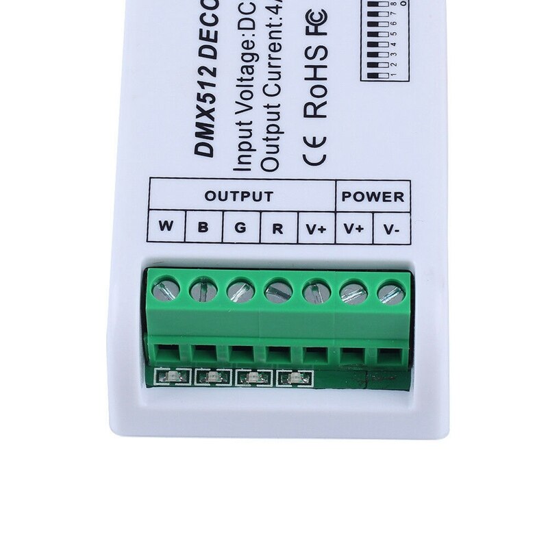 4CH DMX512 LED Decoder 4 Channels Mini Controller Dimmer 9V-24V Console for LED Strip