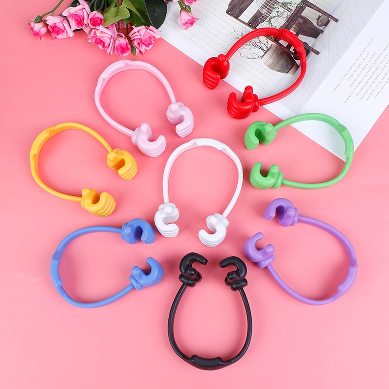 Universal Adjustable Plastic Thumbs Modeling Mobile phone Holder Personality Phone Stand Bracket Holder