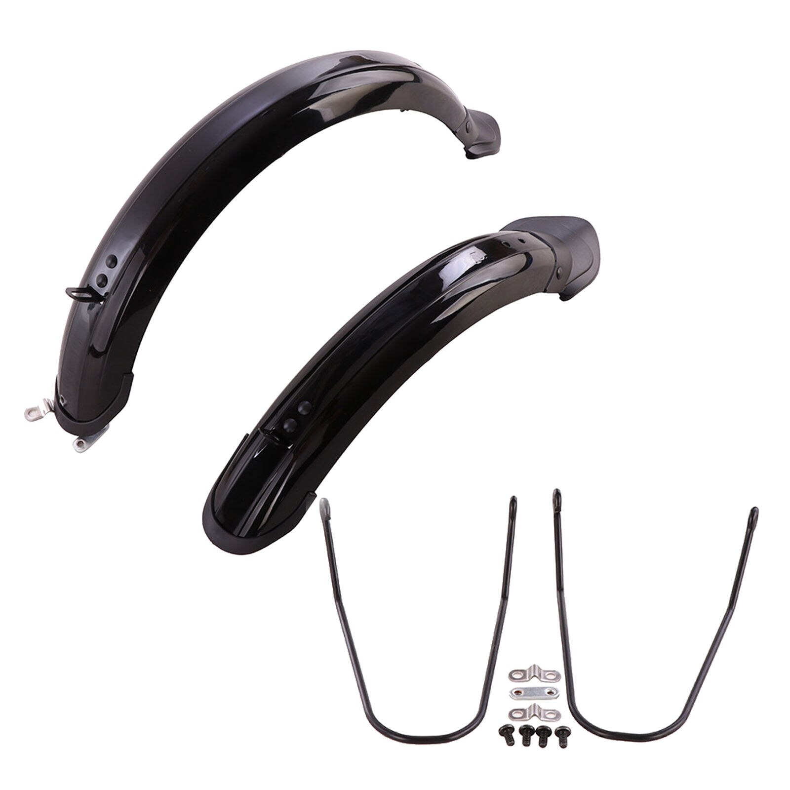 Garde-boue pour vélo pliant 12/14 pouces, kit de quincaillerie pour bicyclette avant et arrière