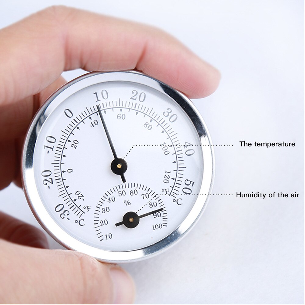 1pc Wall Mounted Temperature Humidity Meter Thermometer & Hygrometer For Sauna Room Home Household Baby Room Gadget Tools