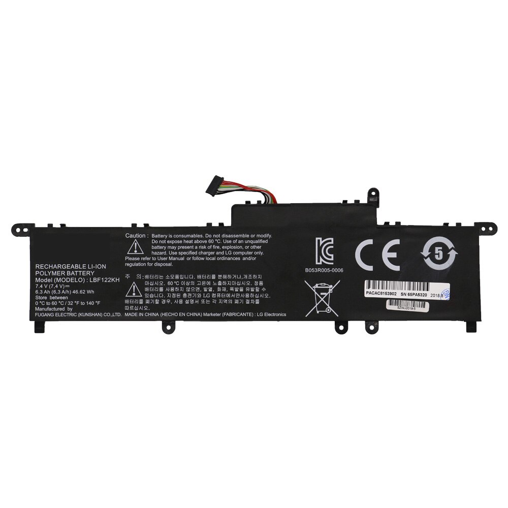 LBF122KH Laptop Battery For LG Xnote P210 P220 P330 Series Tablet Notebook P210-G.AE21G P210-GE25K P210-GE2PK 6300mAh 46.62Wh
