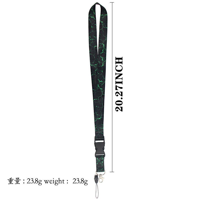 Marmer Patroon Nekriem Lanyard Sleutelhanger Mobiele Telefoon Strap Id Badge Houder Touw Sleutelhanger Accessoires Cadeau Omboordsels Linten