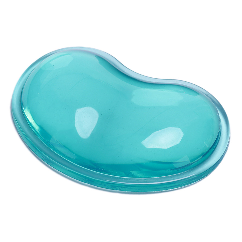 Cuscinetto di supporto per poggiapolsi per Mouse in Silicone morbido in Gel trasparente anti-fatica Design in gelatina trasparente Comfort polso in Silicone trasparente Re: 04