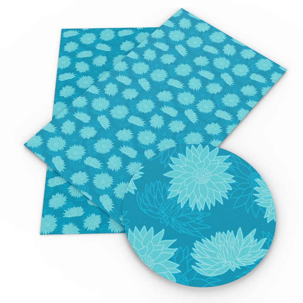 David accessoires 20*34cm sneeuwbloem bedrukt imitatie synthetisch leer stof diy strik tas schoenen materiaal huisdecoratie ,1 yc 8308: 1096345001