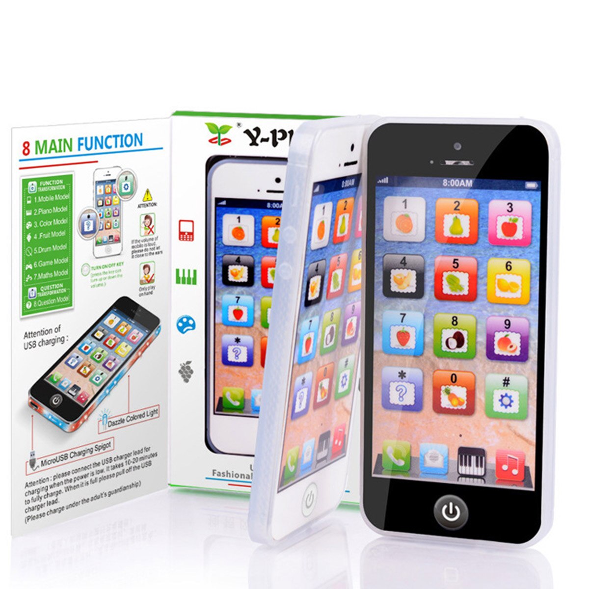 Simulatie Telefoon Studie Speelgoed Baby Kids Kinderen Spelen Muziek Leren Engels Educatief Mobiele Telefoon