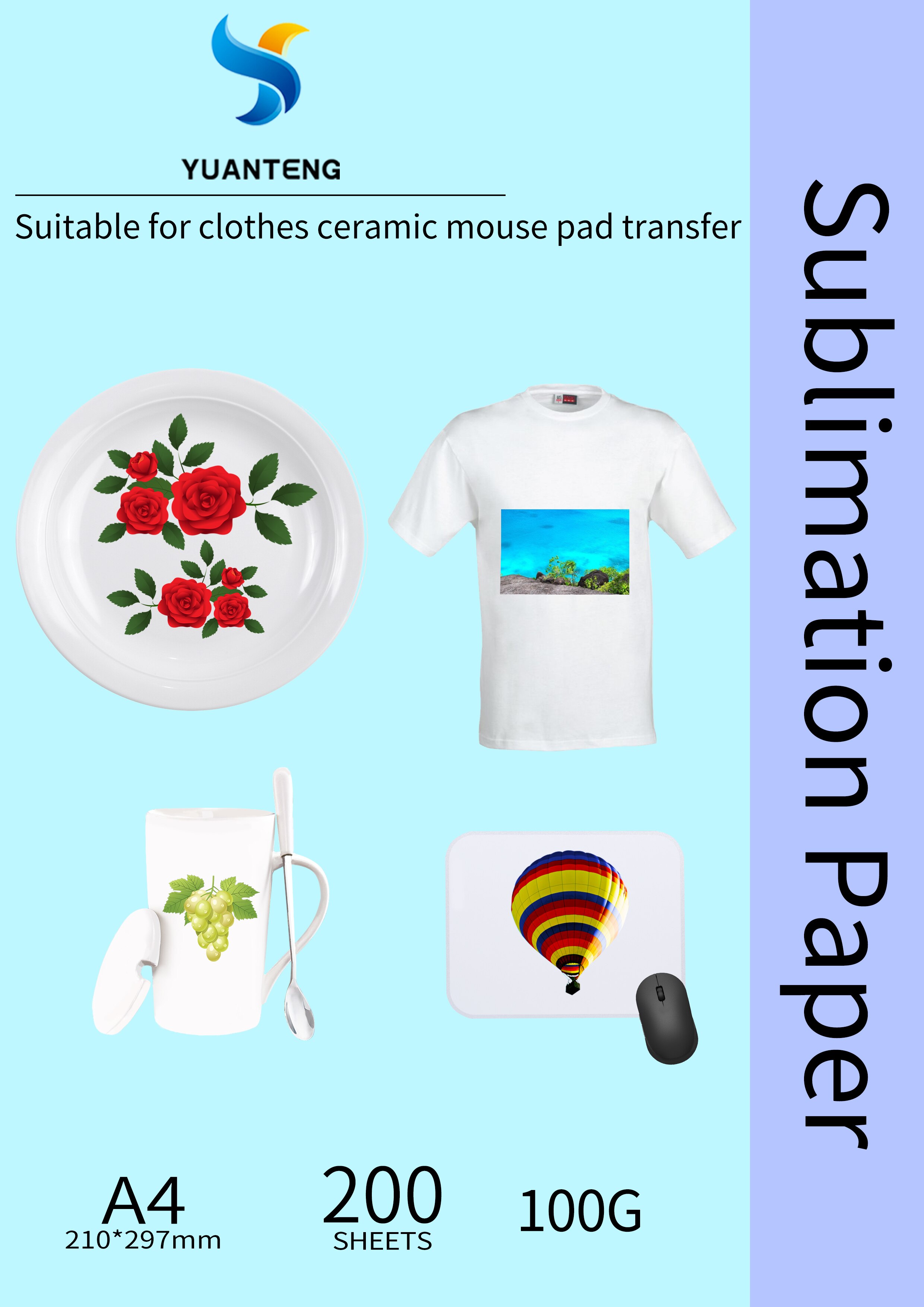 A4 sublimation printing paper 100sheets/pack