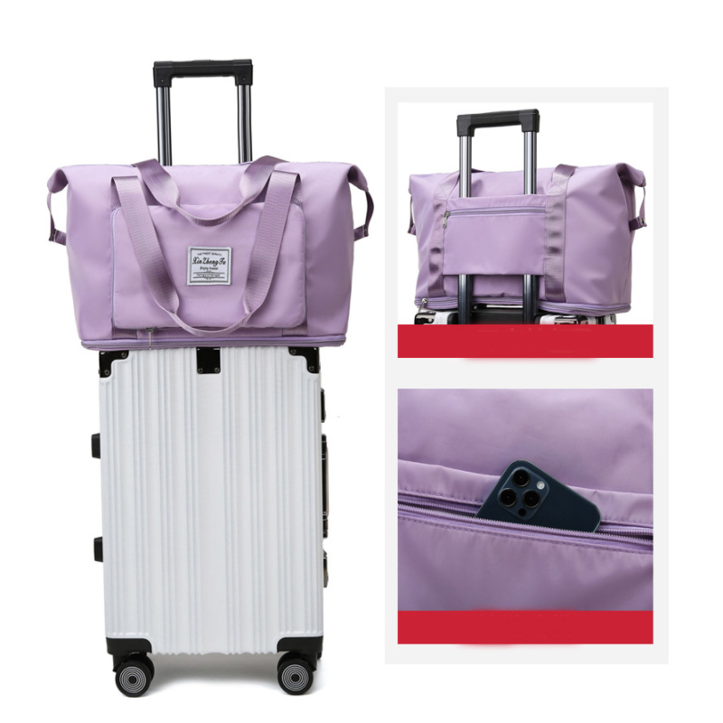 Bolsa plegable de almacenamiento de gran capacidad, bolsas de viaje, bolso de equipaje de mano, bolsa de lona impermeable, bolsos de hombro para mujer