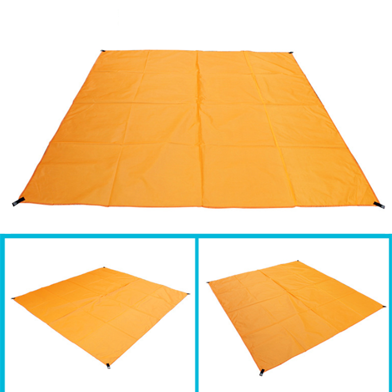 Anti-uv vandtæt hængekøje regnflue telt presenning, hængekøje baldakin 210t ripstop nylon materiale, camping, vandring essentielt udstyr: Orange