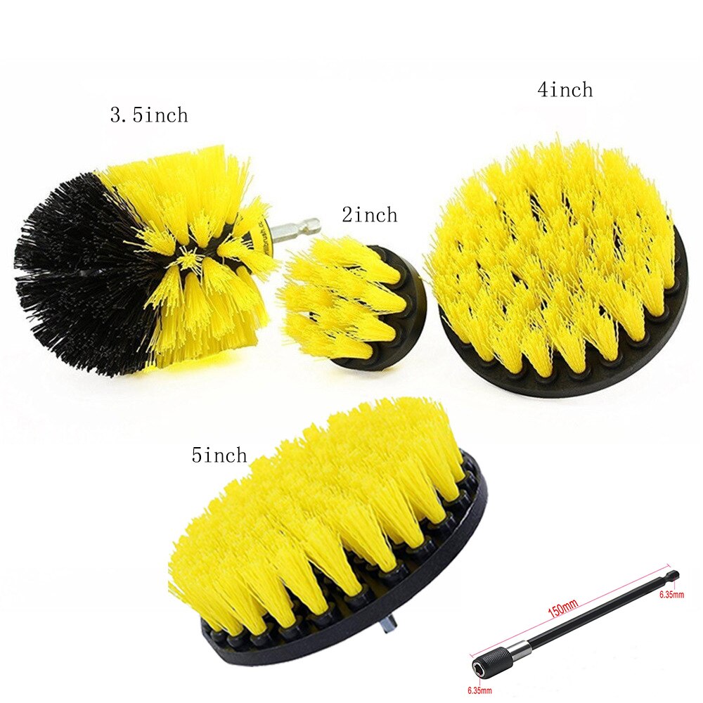 Power Scrubber Borstel Elektrische Boor Borstel Scrub Pads Grout Boormachines Scrubber Schoonmaak Borstels Bad Cleaner Gereedschap Kit: 5pcs