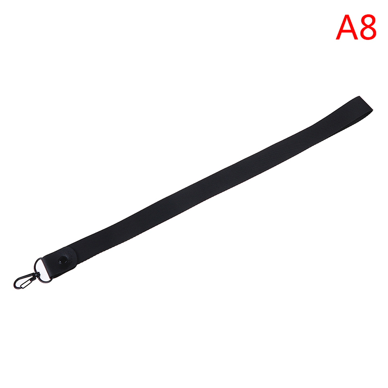 Keychain Tag Strap Neck Straps Lanyards For Keys ID Card Pass Gym Mobile Phone USB Badge Holder DIY Hang Rope Sling: Piano Black