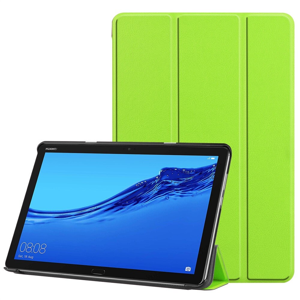 Leather Flip Case for Huawei MediaPad T5 10" - Trifold Stand Cover - Ultra Slim, Waterproof, Shockproof