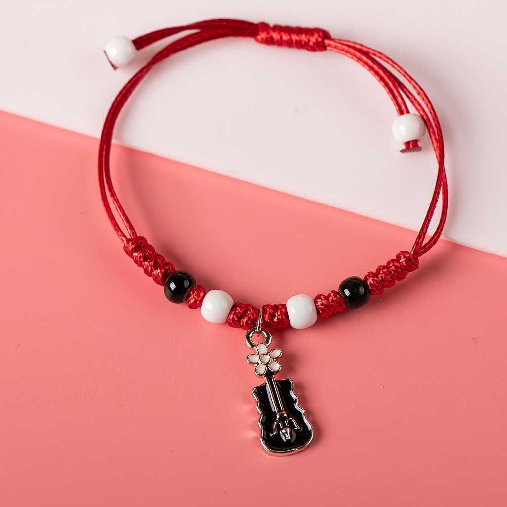 Leuke Metalen Druppelen Glazuur Hanger Armband Hand-Wowen Armbanden Armbanden Voor Vrouwen Meisje Kinderen Mode-sieraden # XN011: Groene Dragonly