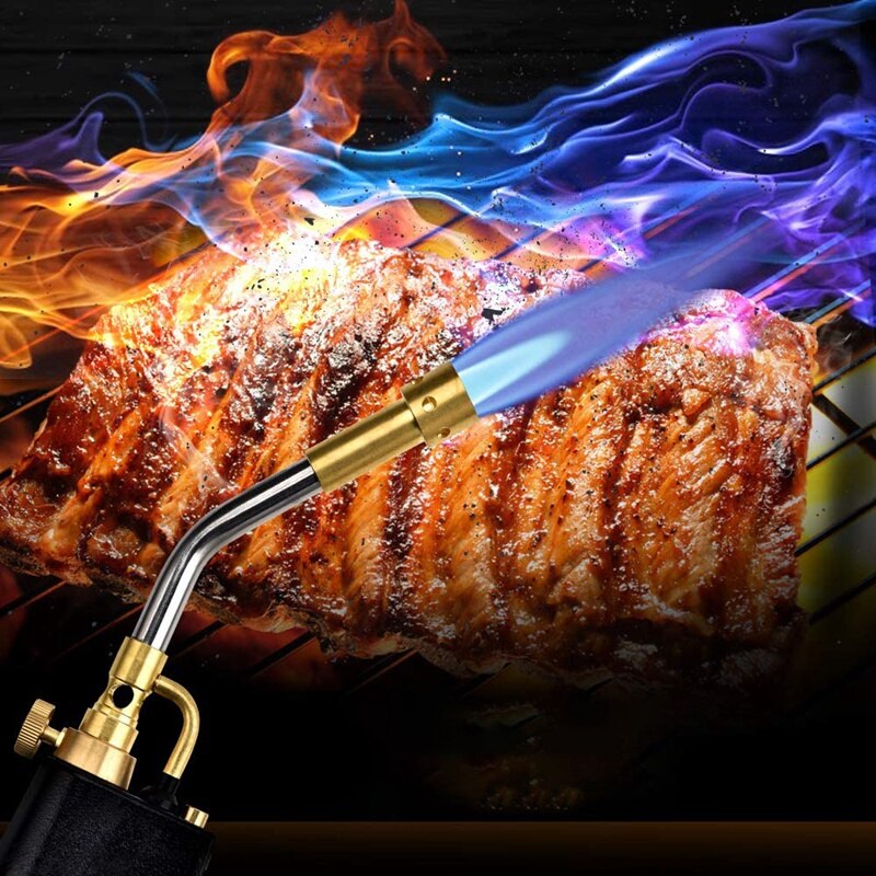 Wärme Propan Fackel 3 Austauschbare Düsen Multi Zweck Hohe Intensität Abzug Starten Taschenlampe für Lözehn und Grill