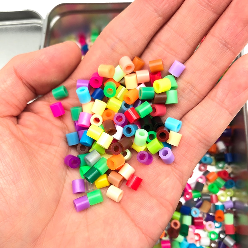 1000 stk blandingsfarver sikringsperler 5mm strygningskugler hama perler tangram puslespil supplerende