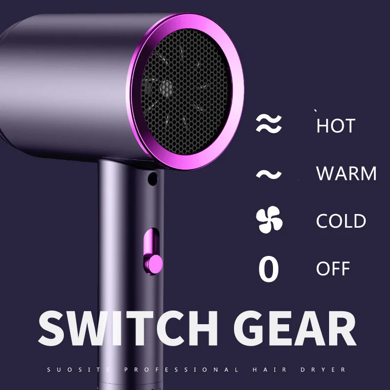 Secador de cabelo de alta qualidade e baixo preço frete grátis disponível em ue, eua, reino unido plugues 110v ~ 240v tensão escova de cabelo elétrica de segurança