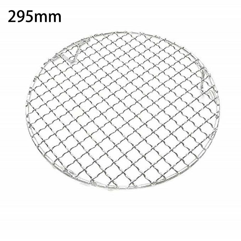 1pcs Round Cooling Baking Rack 304 Stainless Steel Wire Oven Grill Sheet 165mm/180mm/200mm/240mm/295mm BBQ Accessories Korean: 295mm