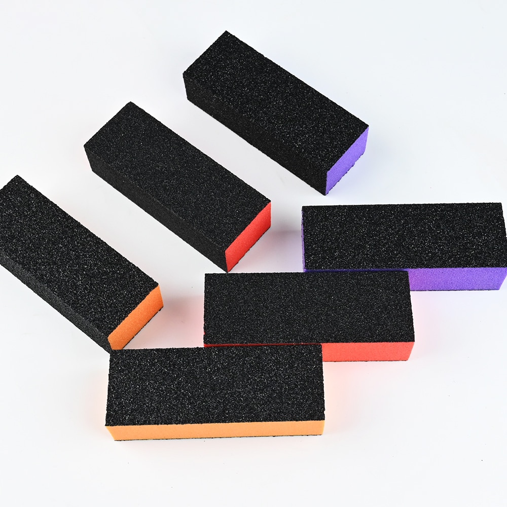 10Pcs 4 Way Shiny Block / 4 Step Buffing Block Shine Nail Buffer Buffing Block Sanding Files Manicure Mash ! ( 3 Colors)