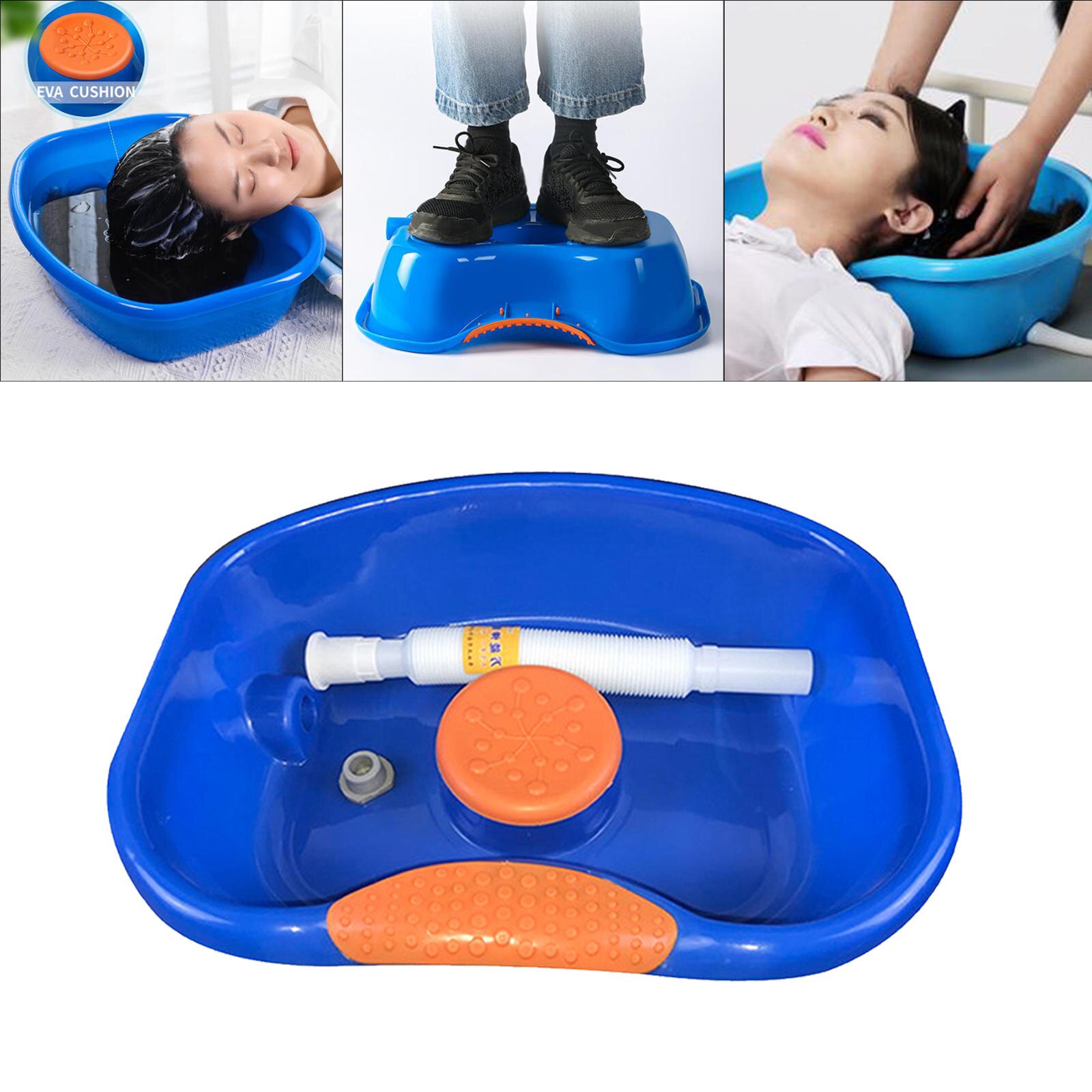 Lavabo de champú de cama fácil, bandeja de lavado de pelo con manguera: Standard