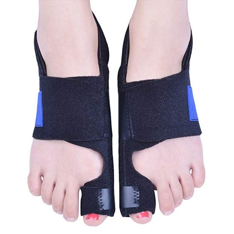 2 Pcs Bunion Corrector Spalk Toe Straightener Brace Hallux Valgus Pain Relief Voetverzorging Hallux Valgus Corrector Orthopedische Tool: Black