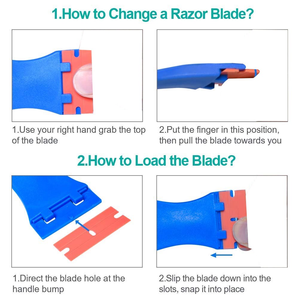 Silicone Window Door Glass Cement Scraper Tool Remover Silicone Spreader Spatula Plastic Razor Blade kitchen Accessories