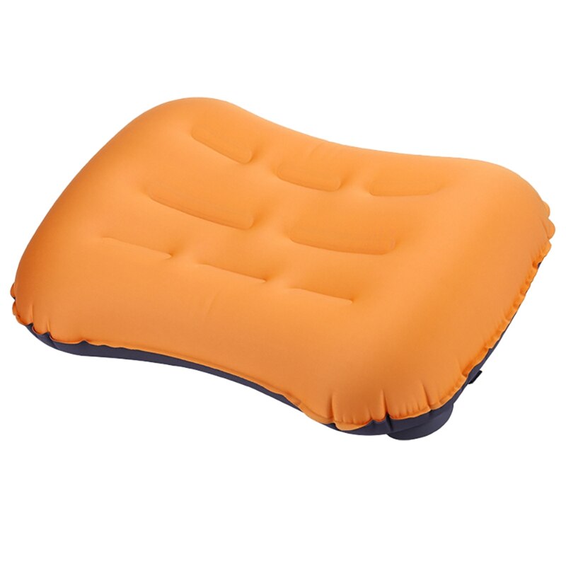 Camping Pillow Ultralight Inflating Travel Camping Pillows Inflatable Camping Pillow For Camping Hiking Backpacking: OrangeBlack