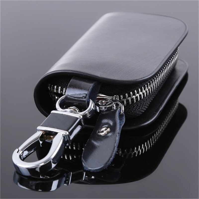 Mannen Sleutelhouder Huishoudster Keys Organizer Portemonnee Sleutelhanger Covers Zipper Key Case Tas Lederen Autosleutel Portefeuilles