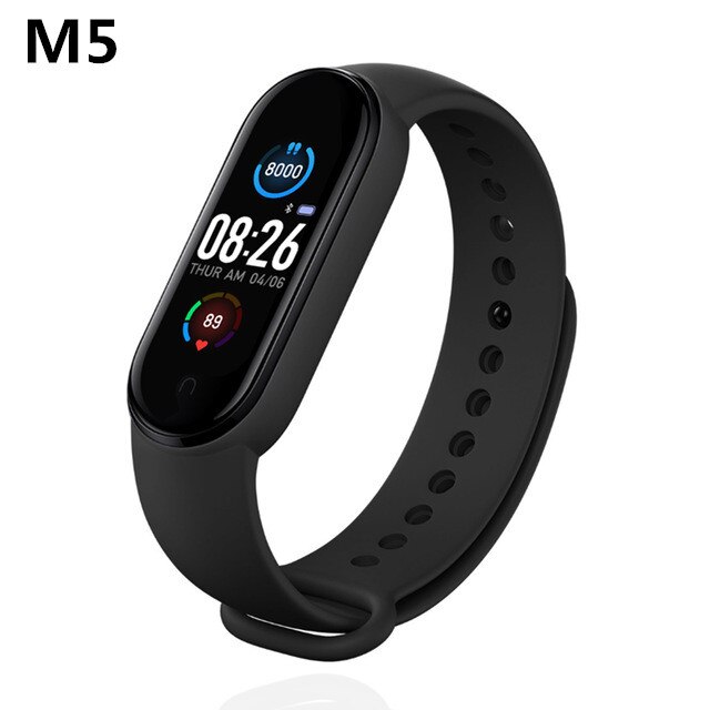 M5 Smart Band M5 Smart Horloge Vrouwen Mannen Fitness Tracker Smartband Smart Armband Polsbandjes Pulseira Inteligente Smarthwatch: M5 Black