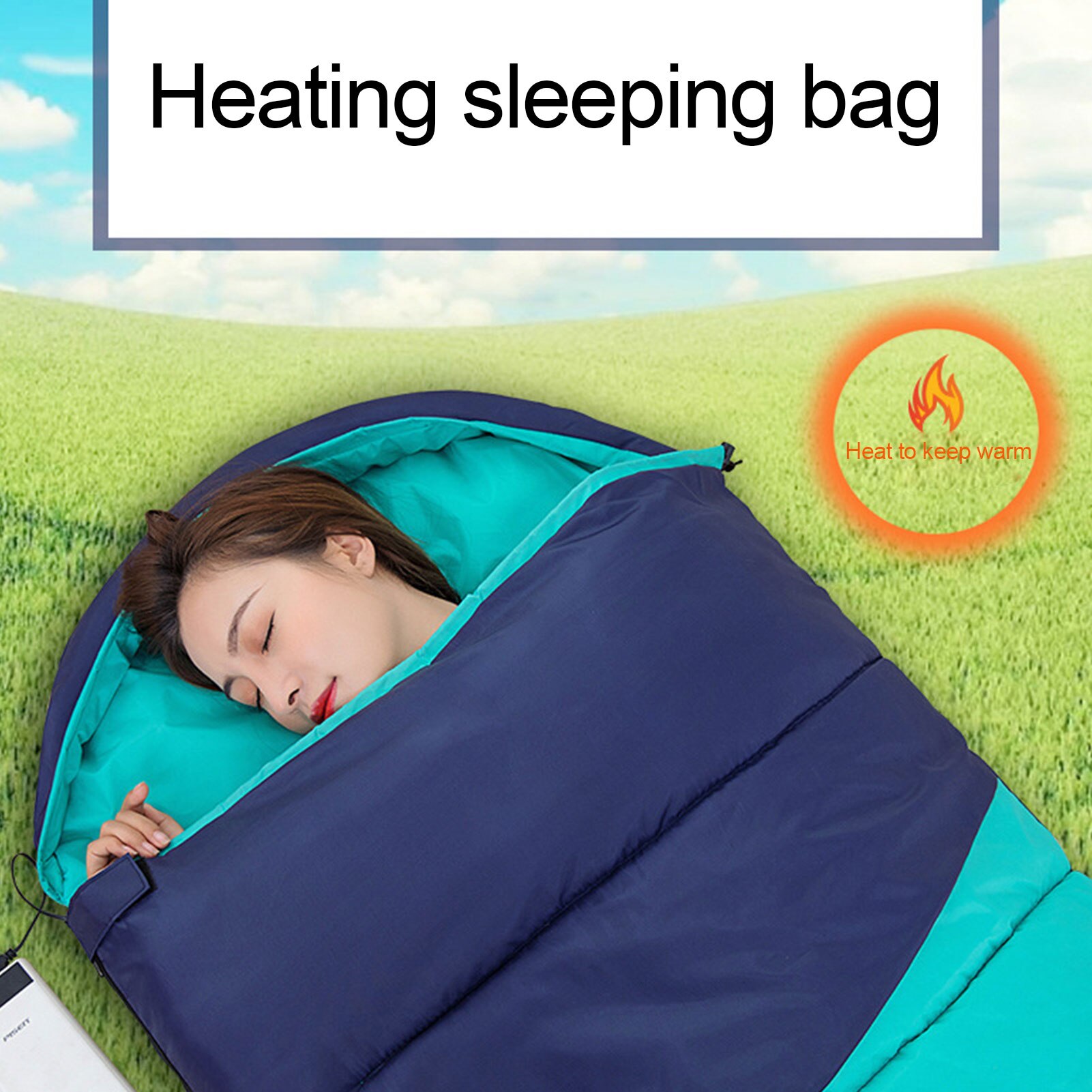 Sac de couchage chauffant électrique sac de couchage réglable étanche