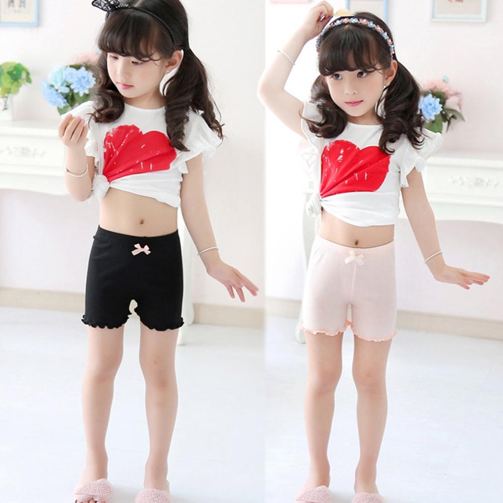 Pantalones de seguridad para niñas, mallas de Modal antisalida para niños, pantalones cortos grandes de seguridad para niños