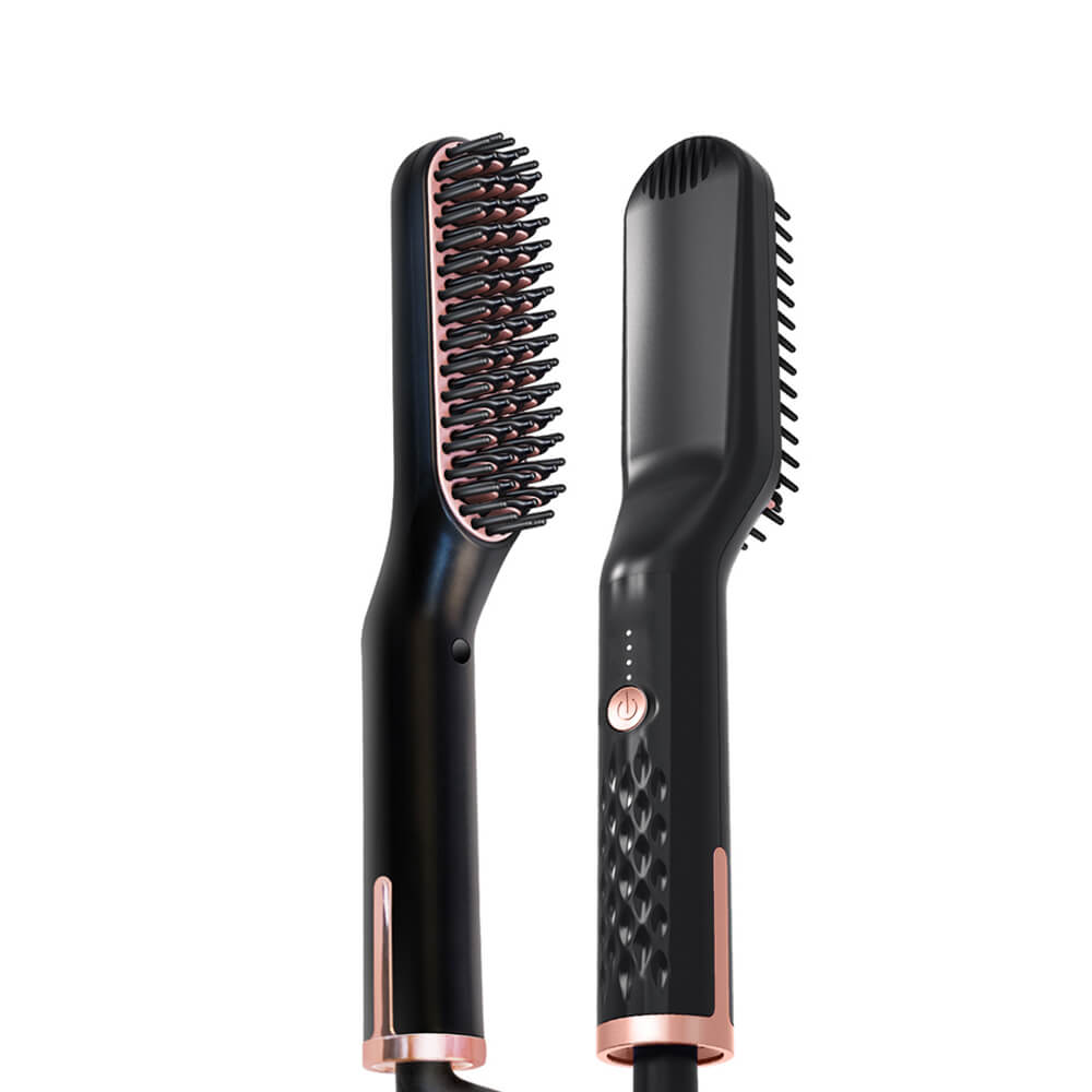 Beste Baard Stijltang Mannen Multifunctionele Vrouwen Haar Styler Elektrische Kam Quick Styling Professionele Rechttrekken Borstel: No box / Au