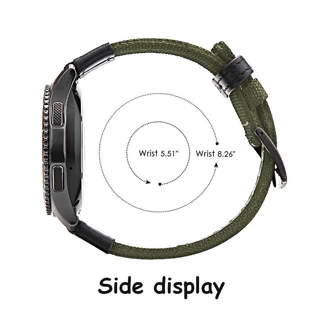 Correa de cuero y nailon para Huawei Watch GT 2 Pro, pulsera inteligente para Samsung Galaxy Watch 3, accesorios de reloj de 45mm