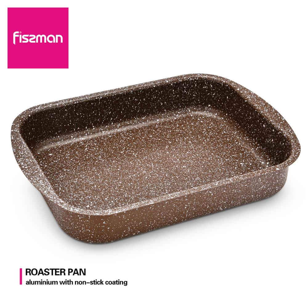 FISSMAN Roaster Pan Non-stick Marble Coating Aluminium DIY Baking Bakeware Tray