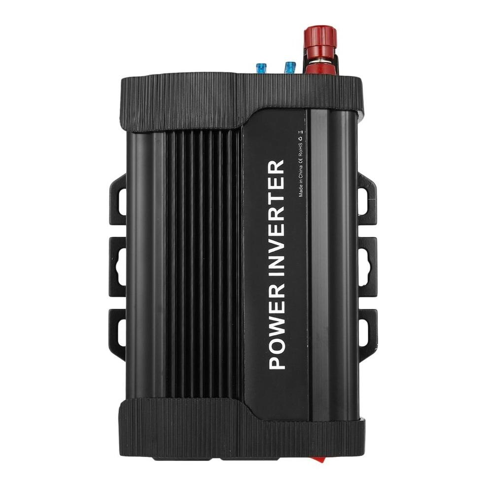 P-series 1500W Portable Car Power Inverter DC12V to AC110V Solar Inverter Modified Charger for TV DVD Player Black