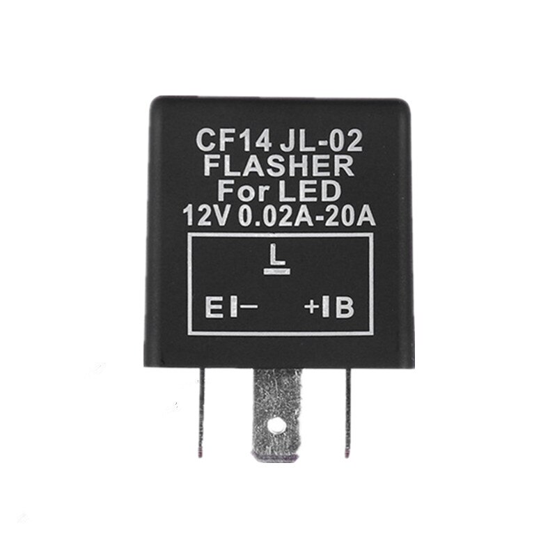 12V 3 Pin CF13 CF14 JL-02 Elektronische Auto Flasher Relay Fix Led Light Richtingaanwijzer Hyper Flash Knippert licht: CF14
