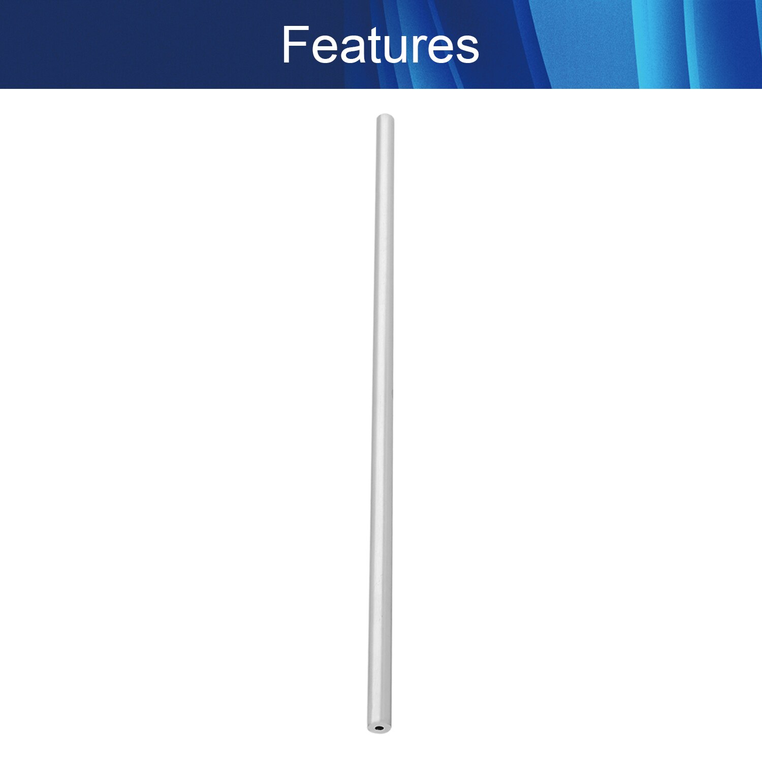 Tubo redondo de aluminio, 6063 OD, 8mm, 9mm, sin costura, recto, 300mm de longitud, para entrada de aire DIY, 2 uds.