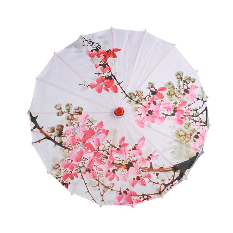 Vandtæt kinesisk klassisk parasol oliepapir malet parasol paraply kvindelig kunst solcreme gammel vind og regn paraply: A4