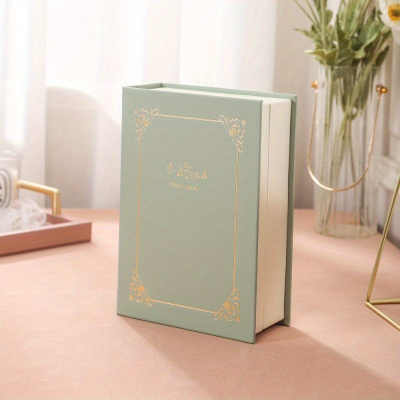 Glamorous Magnetic Jewelry Organizer Chic Diary Shaped Box for Bracelets Necklaces Rings Secure Storage: WHITE