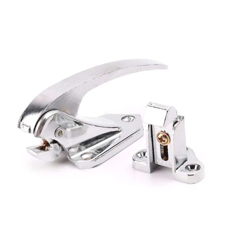 Zinklegering Deurklink Slot Verende Pull Handvat Klink Voor Oven Koelkast Vriezer J04 19