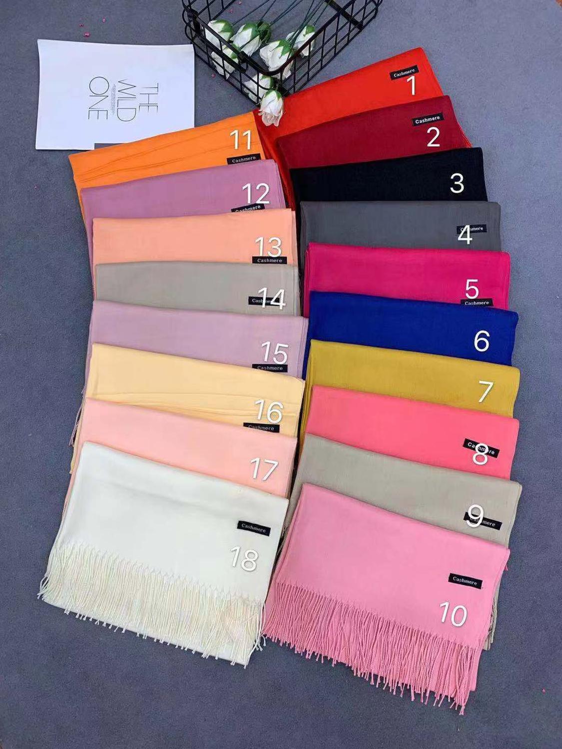 SCARF 180 CM IN WHITE MIX RED CASHMERE 356237