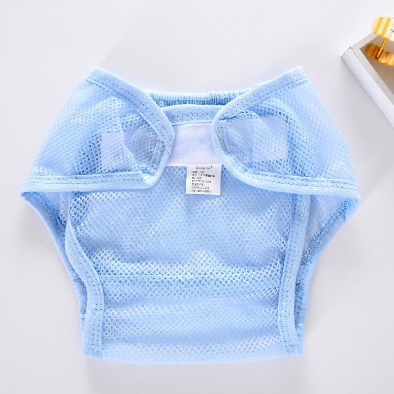 Washable Mesh Pocket Nappy Baby Diapers Reusable Nappies Cloth Diaper Newborn Summer Breathable Diapers Infant Cotton Liner