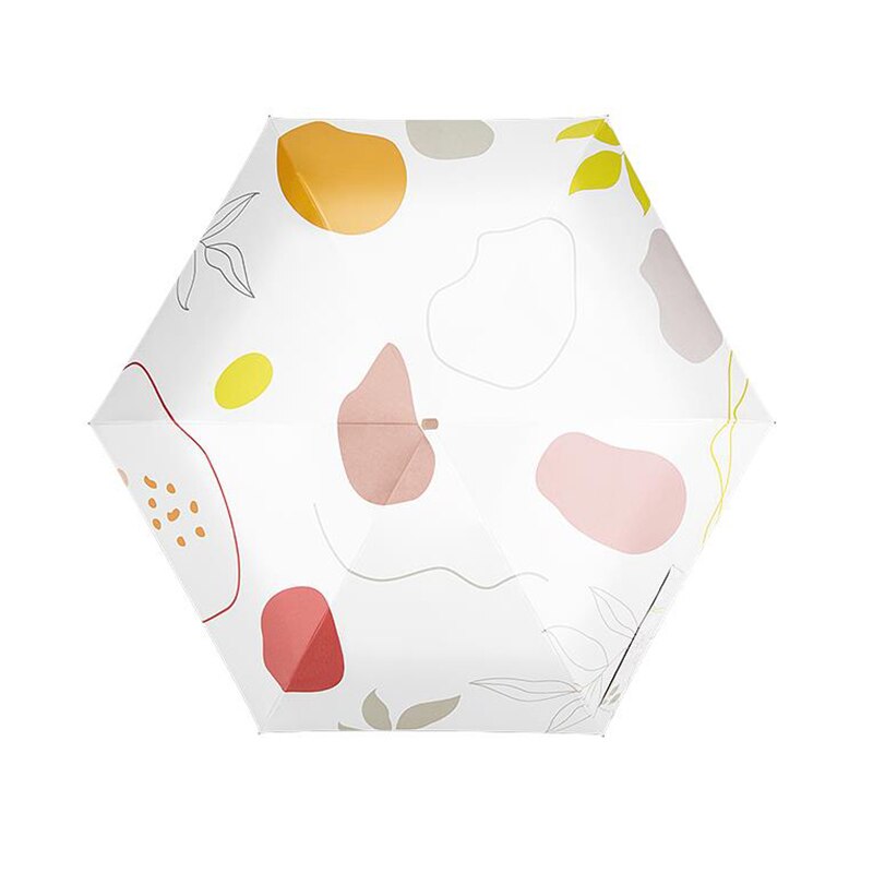 pocket umbrella super small Sun umbrella Rainproof UV protection Pretty Young girl trend umbrella: C
