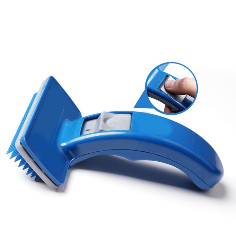 Cat Deshedding Comb with Push Button Hair Release Gentle Pet Grooming ...