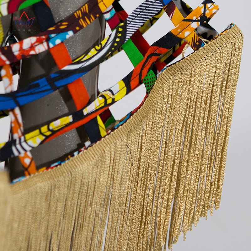 Ankara-collares de Red africana, chal con borla para mujer, accesorios de ropa, Collar africano multihebra, joyería SP055