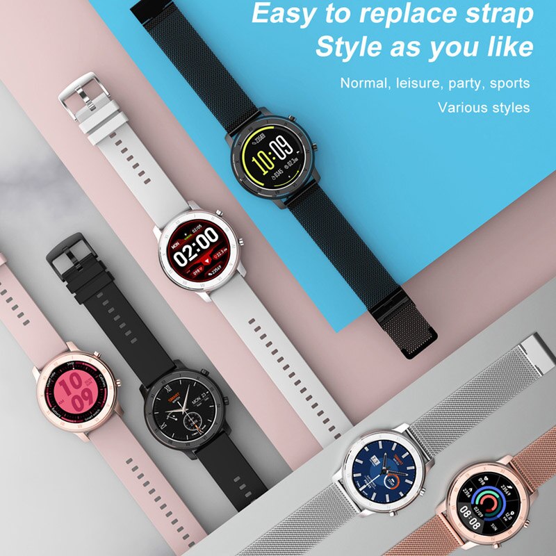 DT NO.1 montre intelligente femmes hommes ECG PPG surveillance de la fréquence cardiaque SPO2 pression artérielle IP68 étanche Fitness Tracker dame poignet intelligent