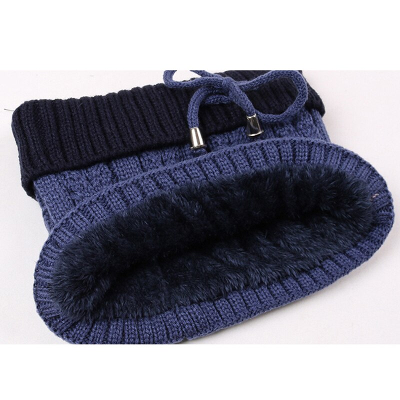 3 in 1 Kids Knitted Scarf Hat Face Mask Set with Breathing Valve Winter Warm Soft for Children Outdoor -MX8