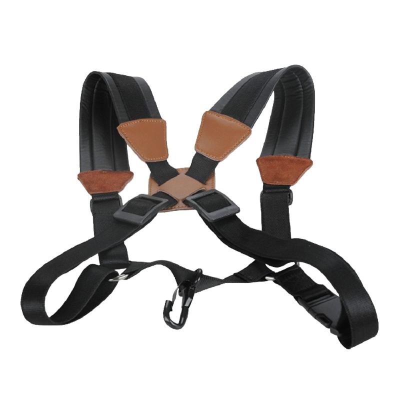 Saxofoon Beschermende Riem Met Haak Lederen Schouderbanden Riem Voor Tenor Sopraan Saxofoon Messing Instrumenten Levert: 170-185cm