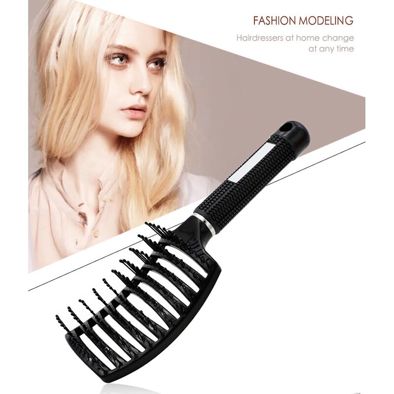 Meniscus Smooth Hair Comb ,Large Curved Comb,Stainless Steel Beard Comb,Hair Comb 3 Piece Set For Men Oil Comb