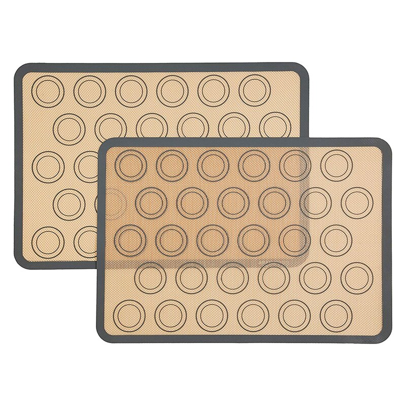 Leeseph silikon macaron bakmatta plåt 42*29.5cm,  baktillbehör: 2- pack