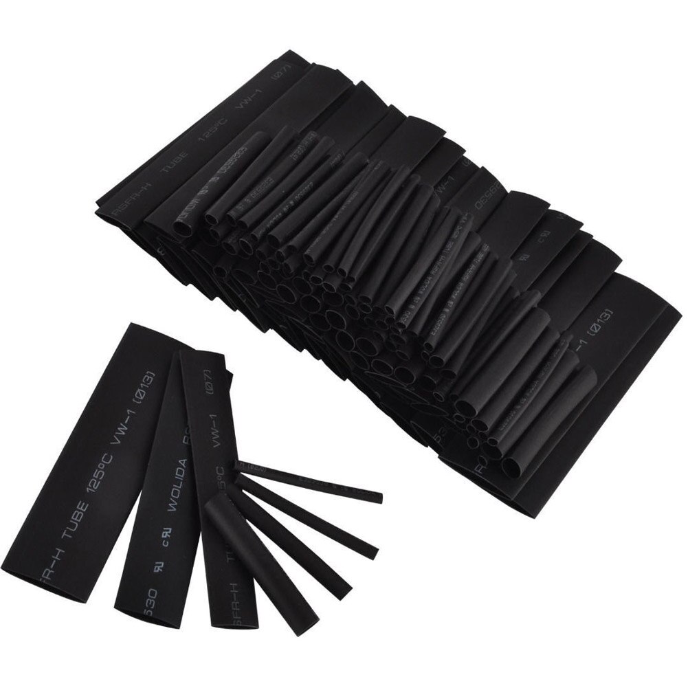 Newly 127Pcs Car Electrical Cable Heat Shrink Tubing Wrap Sleeve 7 Sizes Assorted TE889