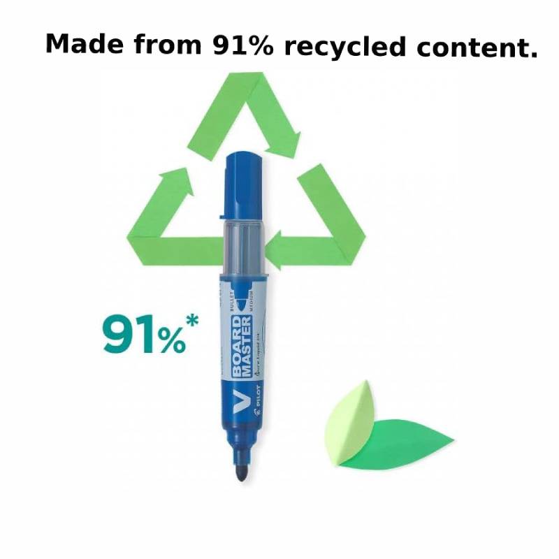 Marcadores de quadro branco piloto canetas de marcação de tinta recarregável apagável 1.7/2.2-5.2/2.3mm dicas marcadores de quadro branco material escolar escritório